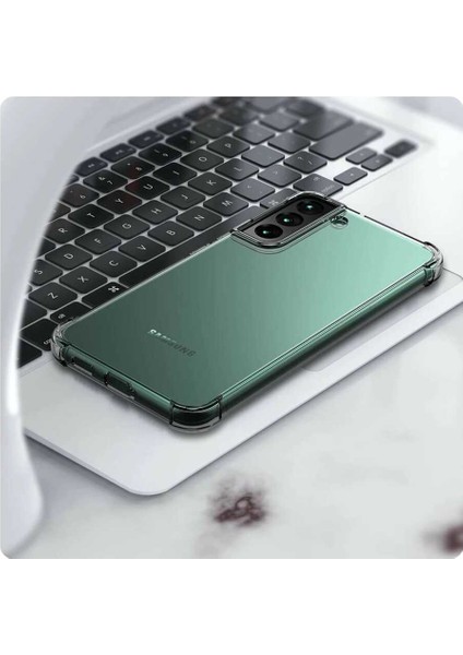 - Galaxy S22 Plus - Kılıf Kamera Korumalı Nitro Anti Shock Silikon - Şeffaf