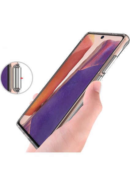 Noktaks - ZORE Galaxy Note 20 - Kılıf Şeffaf Sert Koruyucu Gard Silikon - Şeffaf - T14615 indirimleri
