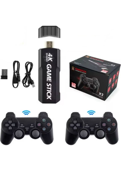 X2 Gamestick 3D Retro Video Oyunu Konsol 2.4g Kablosuz Kontrolörleri Sega/psp/ps1/pes Oyunlu