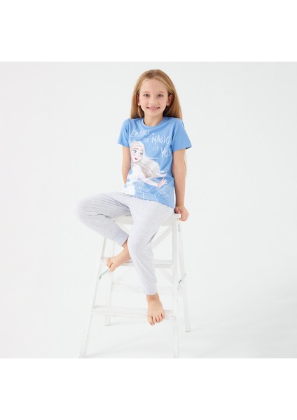 D4772-3 Kız Çocuk Pijama Indigo