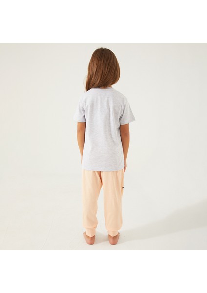D4781-3 Kız Çocuk Pijama Beyaz