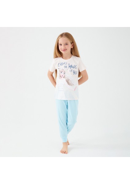 D4772-3 Kız Çocuk Pijama Indigo