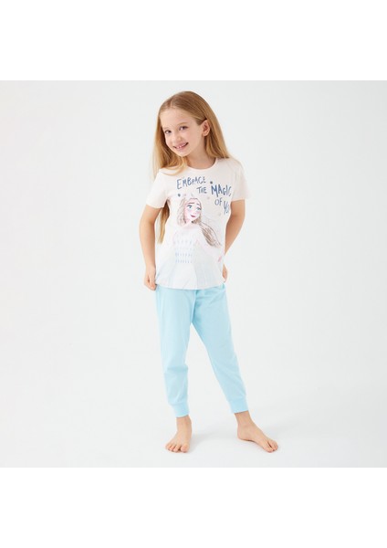 D4772-3 Kız Çocuk Pijama Indigo