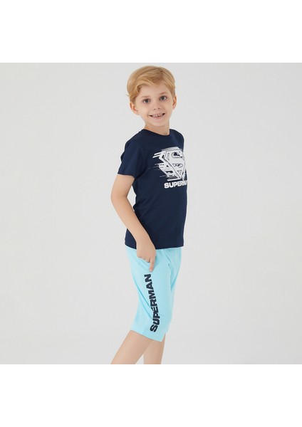 L1562-3 Erkek Çocuk Alt Üst Takım Lacivert