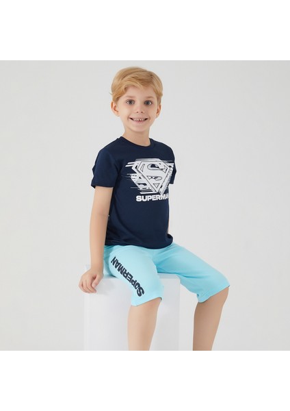 L1562-3 Erkek Çocuk Alt Üst Takım Lacivert