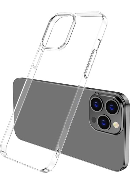 Noktaks - ZORE Apple iPhone 15 Pro Max - Kılıf Sert Şeffaf Pürüzsüz Vonn Kapak - Şeffaf - T28324