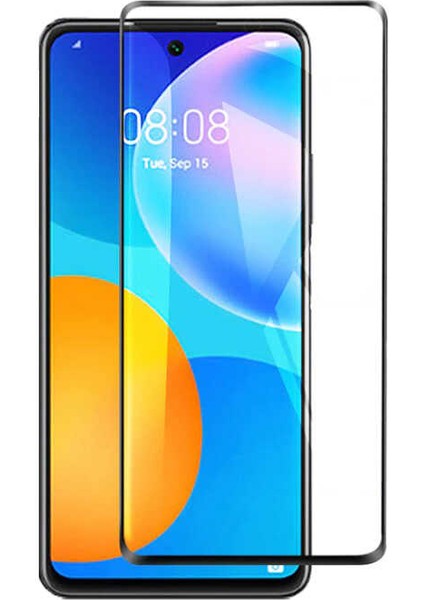 Huawei P Smart 2021 Ekran Koruyucu 5d Temperli Cam Koruma Siyah
