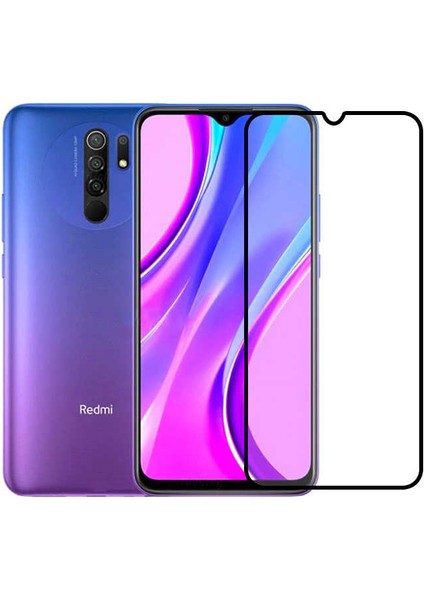 Redmi 9 Ekran Koruyucu 5d Temperli Cam Koruma Siyah