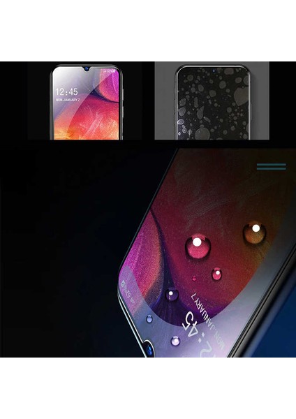 Galaxy A20S Ekran Koruyucu 5d Temperli Cam Koruma Siyah
