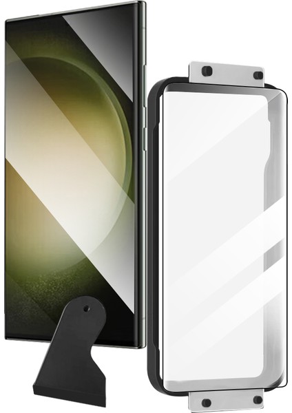 Galaxy S22 Ultra Ekran Koruyucu Hizalama Aparatlı Estek Easy Body Ekran Koruyucu Siyah