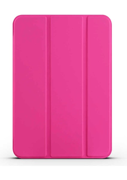 iPad Mini 6.Nesil 8.3.İnç 2021 A2567-A2568-A2569 Smart Cover Standlı 1-1 Kılıf - Pembe