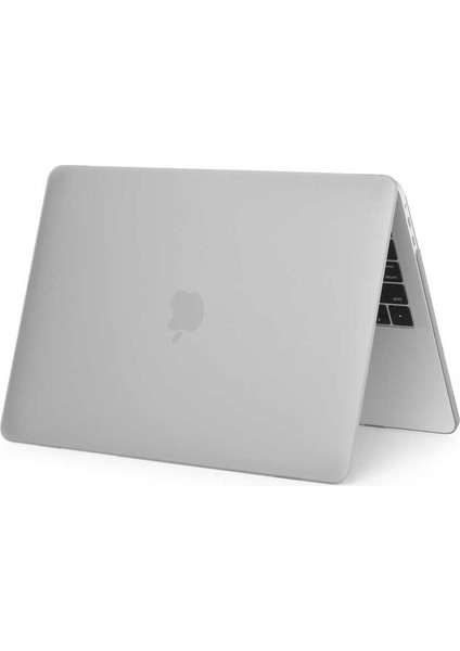 - Macbook 13.3' New Pro - Alt ve Üst Koruyucu Msoft Mat Kapak - Gri