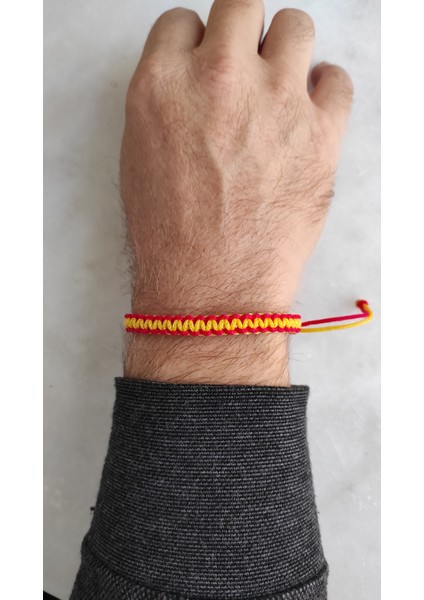 Sarı, Kırmızı, Galatasaray, Göztepe Bileklik, Anahtarlık, Örgü Ipi, Erkek Hediyesi, Sevgiliye hediye fırsatları