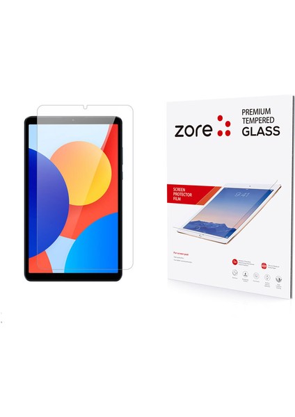 - Xiaomi Redmi Pad Se 8.7 - Ekran Koruyucu Tablet Temperli Cam Koruma - Şeffaf