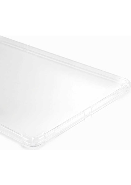 Galaxy Tab S7+ Plus 12.4.İnç SM-X970 Köşe Korumalı Anti Shock Silikon Kapak - Şeffaf