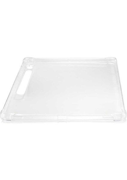 Galaxy Tab S7+ Plus 12.4.İnç SM-X970 Köşe Korumalı Anti Shock Silikon Kapak - Şeffaf