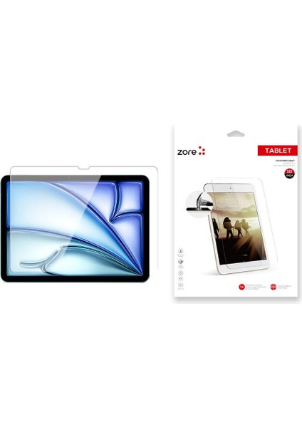 Noktaks Apple iPad Pro 11 2024 Ekran Koruyucu Tablet Blue Nano Ekran Koruyucu Şeffaf