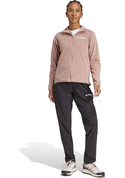 W mt Ess Fz Fl Warcl Pudra Kadın Fermuarlı Sweatshirt modelleri