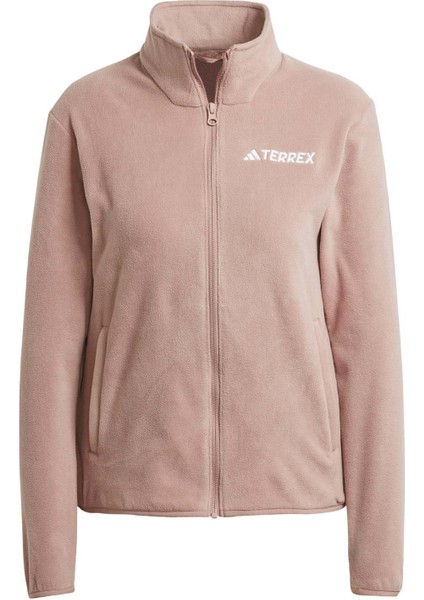 W mt Ess Fz Fl Warcl Pudra Kadın Fermuarlı Sweatshirt fırsatları