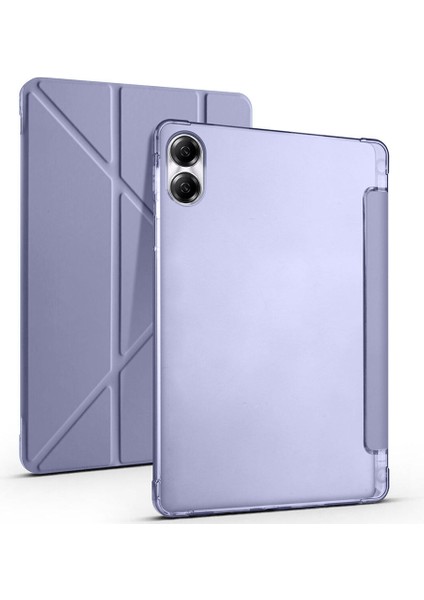 Honor Pad X9 Pad X8 Pro 11.5 Üçgen Katlanabilir Kapak Kalemlikli Dikey Standlı Akıllı Tablet Kılıfı