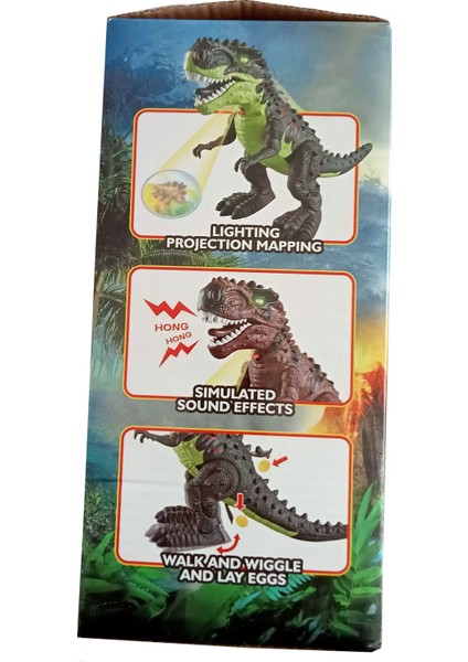Yumurtlayan Yürüyen Işıklı Sesli Oyuncak Dinazor Projeksiyonlu T-Rex Dinozor fırsatları