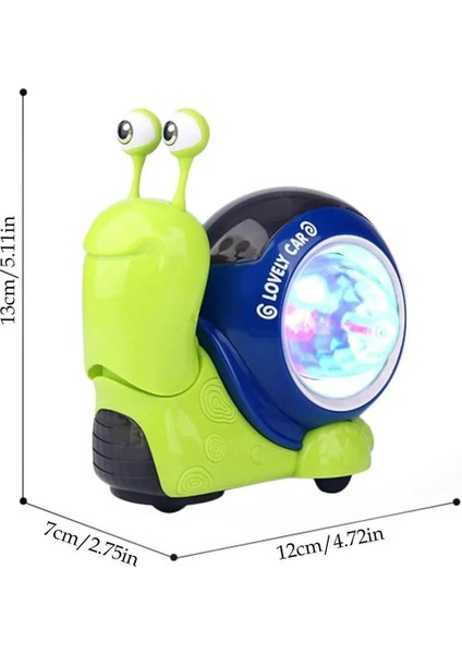 Miniklerin Yeni Oyun Arkadaşı: Pilli Müzikli Salyangoz! Yeşil modelleri