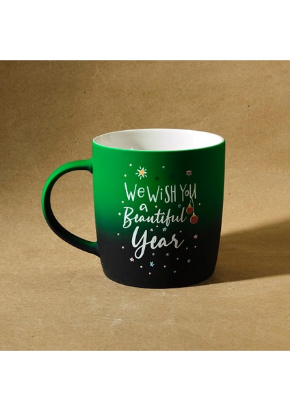New Year Yılbaşı Yeşil 350 ml Soft Touch Kupa