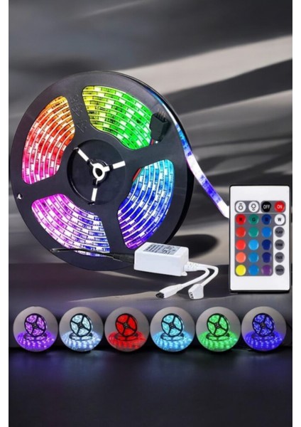 LED Işık 5 Metre Şerit LED Rgb Işıklı