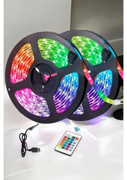 LED Işık 5 Metre Şerit LED Rgb Işıklı