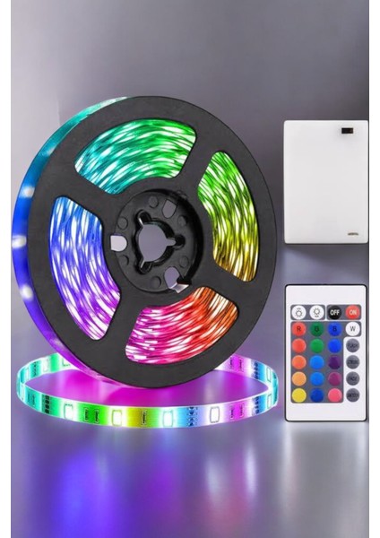 Smart Şerit LED - Tv Arkası - Renkli - Kumandalı 10 Metre