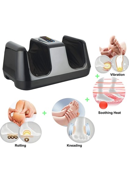 Yeni Titreşimli Shiatsu Masaj Cihazı Isıtmalı Yoğurmalı Dolaşım Ayak Masaj Aleti fırsatları