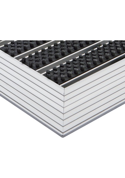 - Ultra Mat Fırça Fitilli Alüminyum Paspas - 60x90cm - Siyah