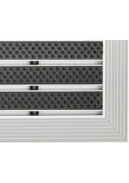 - Ultra Mat Fırça Fitilli Alüminyum Paspas - 60x90cm - Siyah