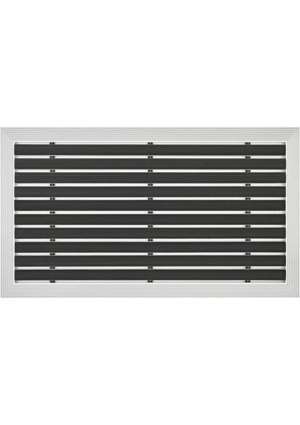 - Ultra Mat Kauçuk Fitilli Alüminyum Paspas - 40x60cm - Siyah