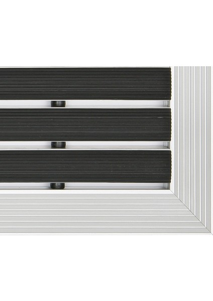- Ultra Mat Kauçuk Fitilli Alüminyum Paspas - 40x60cm - Siyah