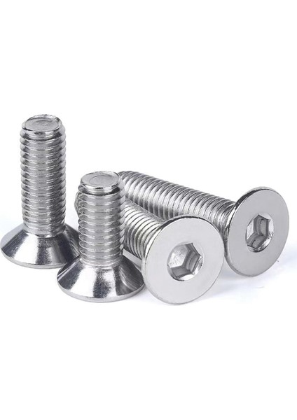Havşa Başlı Inox Imbus 10.9 Dın 7991 A2 Paslanmaz Çelik Civata M5X12 mm 20 Adet