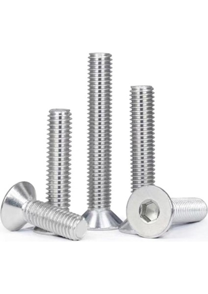 Havşa Başlı Inox Imbus 10.9 Dın 7991 A2 Paslanmaz Çelik Civata M5X12 mm 20 Adet