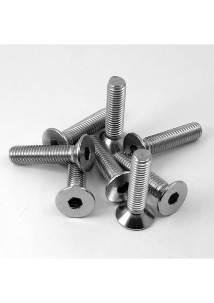 Havşa Başlı Inox Imbus 10.9 Dın 7991 A2 Paslanmaz Çelik Civata M5X12 mm 20 Adet