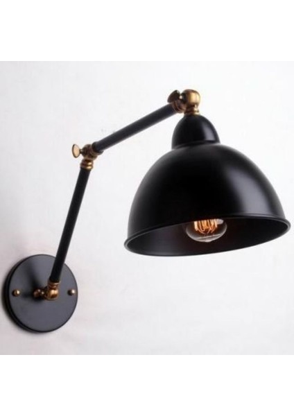 Vintage,rustik,retro Hareketki Başlık Siyah Metal Akrobat Duvar Aplik