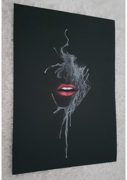 Kara Kalem Tablo 50X70CM Çerçevesiz Nılgnyld