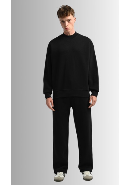 Oversize Siyah Sweatshirt