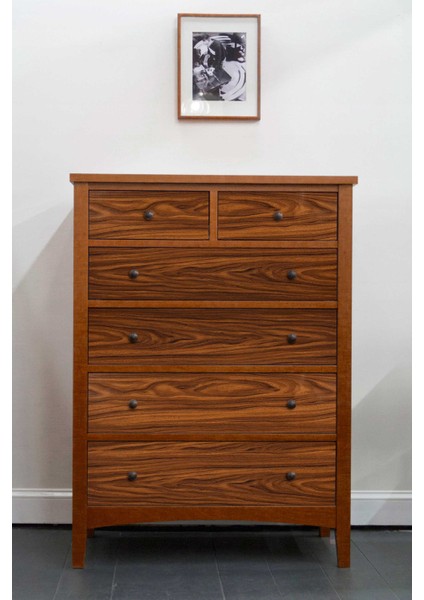 176-0029 Kızıl Ceviz Ahşap Desen Yapışkanlı Folyo ( 45 cm x 1 mt )