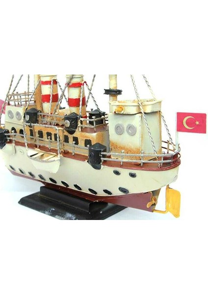 Metal Gemi Biblo Dekoratif Hediyelik