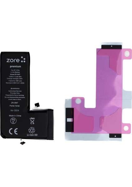Apple iPhone 11 Pro Zore Panter Serisi Batarya