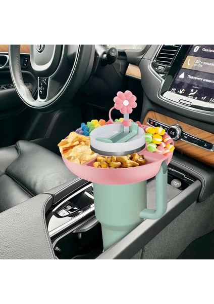 40 Oz Saplı Atıştırmalık Kasesi, Yeniden Kullanılabilir Silikon Termos Aksesuar (Yurt Dışından) fiyatları