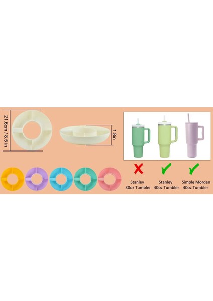 40 Oz Saplı Atıştırmalık Kasesi, Yeniden Kullanılabilir Silikon Termos Aksesuar (Yurt Dışından) fırsatları