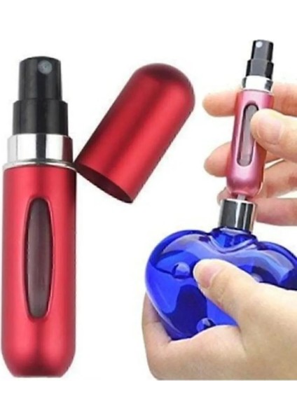 Tineke Parfüm Şişesi Çanta Içi Mini Doldurulabilir Seyahat Cep Yedek Parfüm Şişesi 5 ml 1 Adet