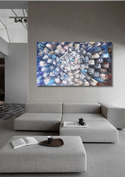 Soyut Kabartma El Yapımı Yağlı Boya Tablo 100X65CM fiyatları