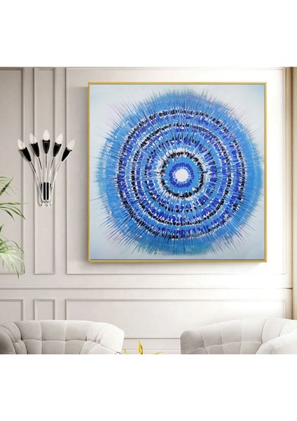 Soyut El Yapımı Yağlı Boya Tablo 75X75CM modelleri