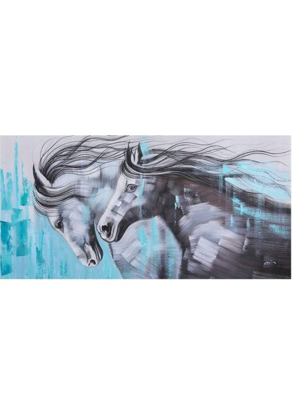 At Soyut El Yapımı Yağlı Boya Tablo 115X65CM fiyatları